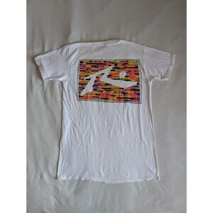 Vtg 80’s Rusty Surfboards Neon Colors Logo Surfer Shirt Size Medium 1989 Beach